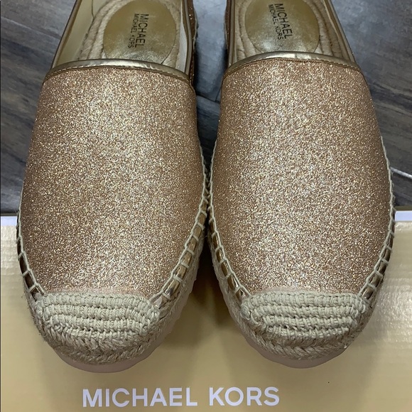 MICHAEL KORS MATHILDE ESPADRILLE PIXIE FINE GLITTE - Picture 5 of 16
